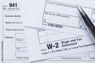 Employment tax forms filed in the United States of America: 941, 1099, and W-2